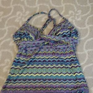 Athleta Multicolor Zigzag Bikini